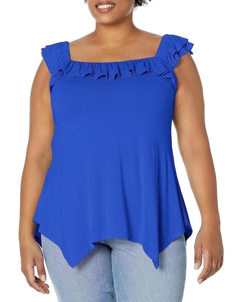 Women's Plus Size Top Serena Dazzling Blue $6.94 Blouses