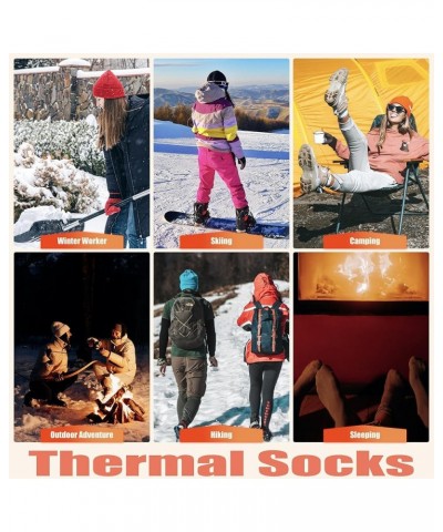 Thermal Socks for Women and Men Heat Trapping Warm Winter Socks Women-3 Pairs/Rose/Burgundy/Dark Grey $9.90 Activewear