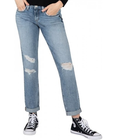 Women's Boyfriend Mid Rise Slim Leg Jeans-Legacy Destroyed Medium Shade $23.97 Jeans