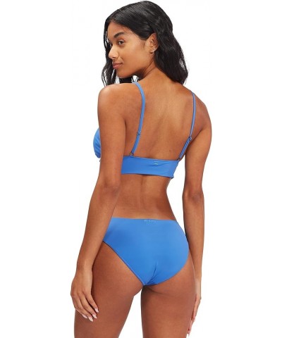 Women's Classic V Neck Cami Bikini Top Moroccan Blue 2 $21.60 Swimsuits