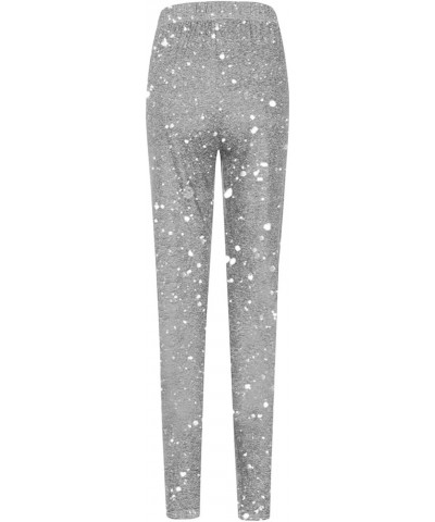 Women's Fleece Lined Legging Casual Christmas Pants Long Printed All- Pants Santa Print Workout Pants Grey 10 $7.93 Leggings