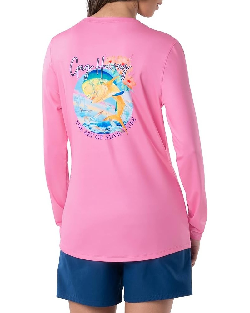 Women's Graphic Long Sleeve Sun Protection Top Sachet Pink/Mahi Mahi $26.95 T-Shirts