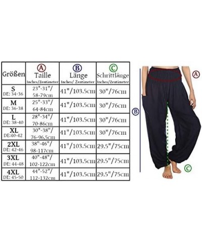 Harem Boho Pants for Women Yoga S-4XL Plus Hippie Clothing PJ Rose 2 Teal Green $11.00 Others