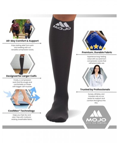 Mojo Premium Compression Socks - Boost Performance & Recovery with 20-30 mmHg Coolmax Support - Medical Quality Socks for Men...