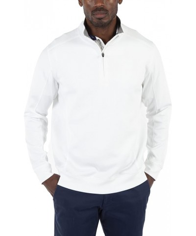 Golf Apparel - Performance RTJ Quarter-Zip Golf Pullover for Men White $25.85 Sweaters