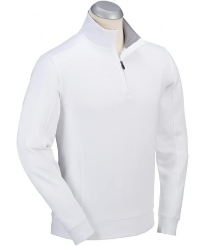 Golf Apparel - Performance RTJ Quarter-Zip Golf Pullover for Men White $25.85 Sweaters