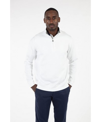 Golf Apparel - Performance RTJ Quarter-Zip Golf Pullover for Men White $25.85 Sweaters