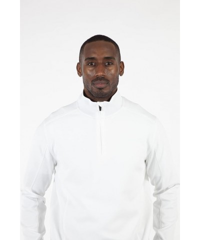 Golf Apparel - Performance RTJ Quarter-Zip Golf Pullover for Men White $25.85 Sweaters