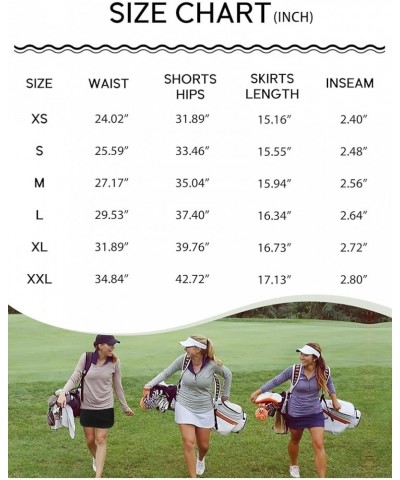 Golf Skirts for Women Tennis Skirt with Zipper Pockets High Waisted Running Casual Athletic Skorts Built-in Shorts Navy $16.7...