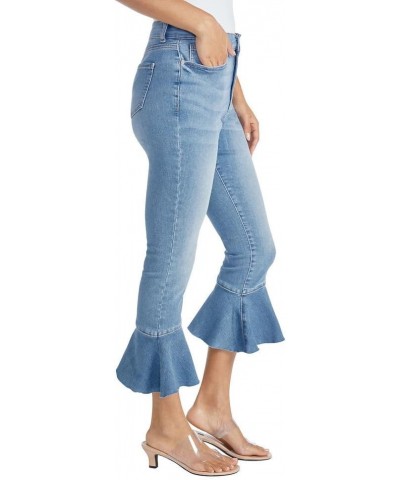 Asymmetric Ruffle Hem Jean Light Vintage Wash $23.06 Jeans