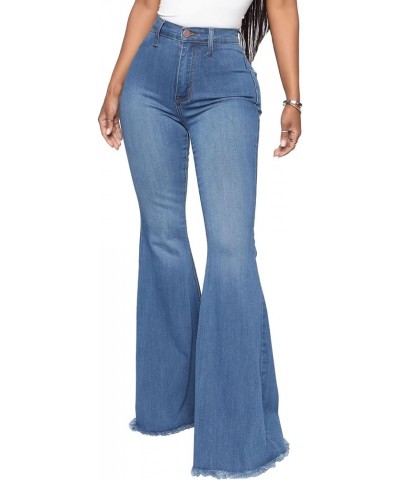 Bell Bottom Jeans for Women, High Waisted Flare Jeans for Women Ripped Stretchy Bell Bottoms Pants 375-middle Blue $14.26 Jeans