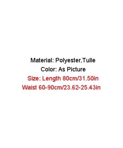 Women's Fashion Tulle Skirts 3 Layered High Low Asymmetrical Midi Length Elastic Waist Mesh Tutu Skirt Party Prom Tulle Skirt...