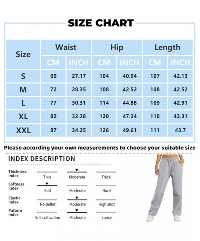 Baggy Wide Leg Sweatpants for Women Fleece High Waist Joggers with Pockets Lightweight Comfy Drawstring Sweat Pants E004-blac...