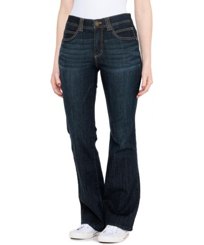 Women's Ab Solution Itty Bitty Boot Mid Rise Indigo $34.60 Jeans