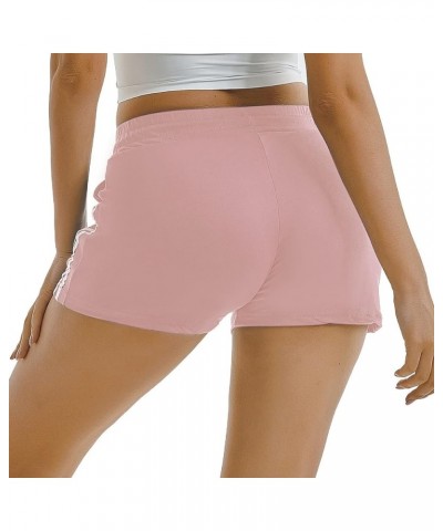 Women's Sweat Shorts Cotton Drawstring Summer Workout Casual Lounge Shorts with Pockets Pink $11.04 Activewear