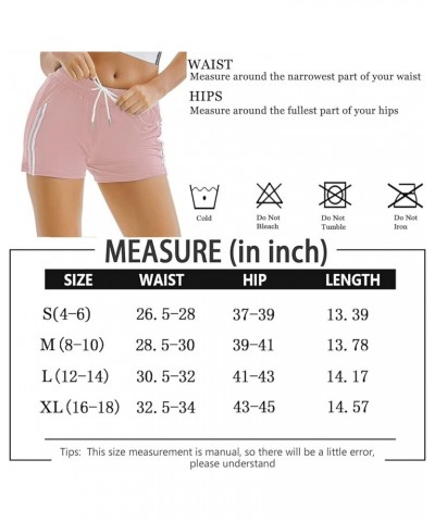 Women's Sweat Shorts Cotton Drawstring Summer Workout Casual Lounge Shorts with Pockets Pink $11.04 Activewear