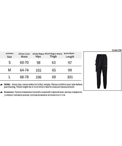 Womens Hip Hop Street Pants Trendy Jogger for Women Goth Harajuku High Waist Trousers Sexy Hollow Black Pants Hollow Black $2...