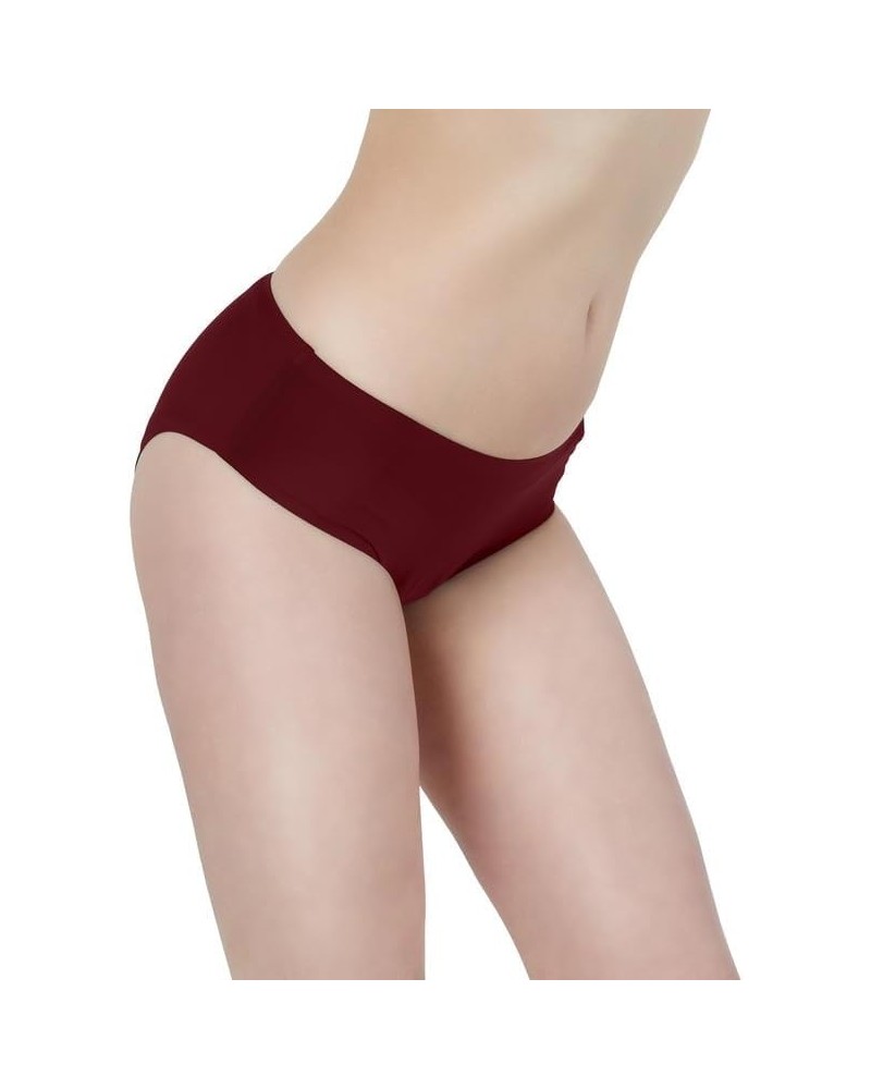 Period Swimwear - Black Menstrual Leakproof Bikini Bottoms -Swim Bottoms for Teens, Girls, Women Wine Red $9.84 Swimsuits