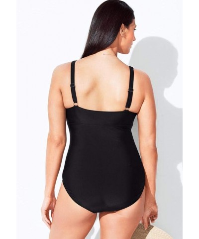 Women's Plus Size Sweetheart One Piece Swimsuit Electric Iris $28.41 Swimsuits