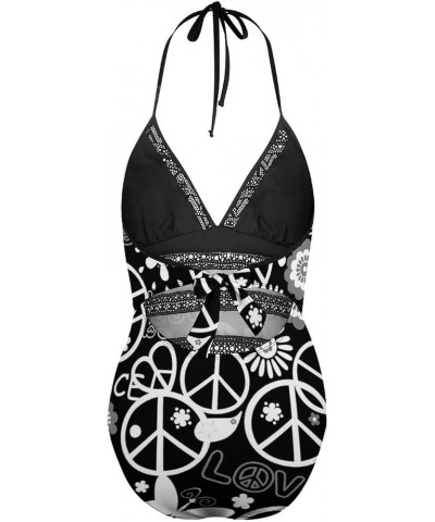 Women One-Piece Halter Bikini Padded Swimwear Tie Side Triangle Bathing Suit Multi 18 $13.23 Swimsuits