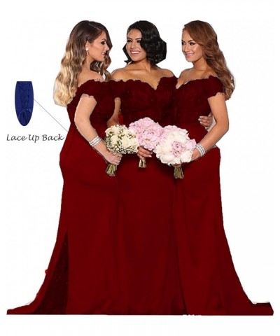 Women's Lace Bridesmaid Dresses Long 2024 Formal Mermaid Maid of Honor Gowns Dusty Rose $44.52 Dresses