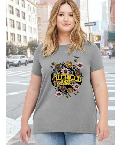 Plus Size Tops for Women Vintage Rock Band T Shirt Country Concert Outfit Rock Roll Short Sleeve Graphic Tees Grey $12.74 T-S...