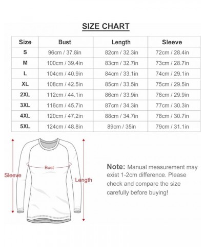 Women's Casual Loose Long Sleeve Shirts Blouses Pattern 18 $12.74 T-Shirts