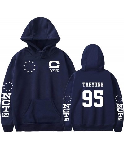 Kpop NCT Hoodie NeoZone Same Style Unisex Pullover Mark Johnny Taeil Sweatshirt Darkblue Taeyong $11.43 Activewear