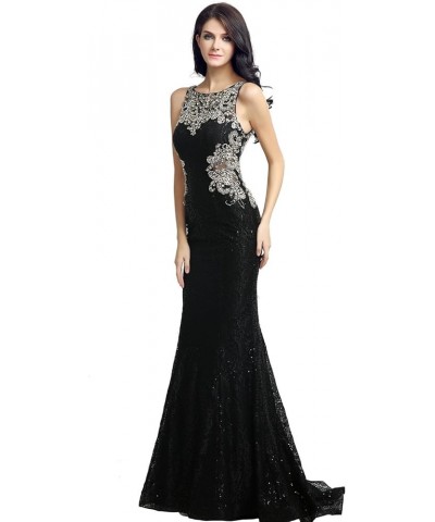 2024 Women Formal Evening Dresses Gowns Beads Sequins Backless Long Luxury Prom Wedding Guest Dress Lx171-black $49.28 Dresses