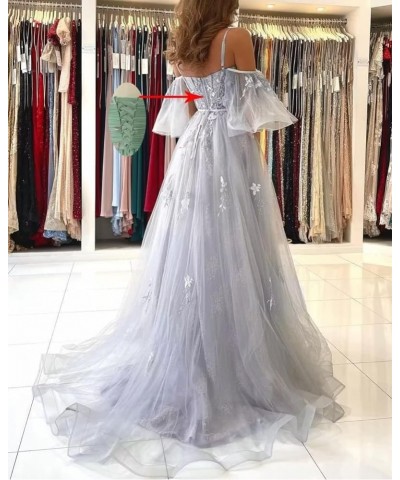 Tulle Prom Dresses for Women Long Ball Gown Off Shoulder Lace Applique Formal Evening Party Gowns 2024 Burnt Orange $38.70 Dr...