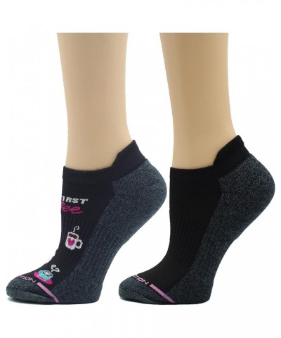 womens 2pk Compression Low Cut Socks Black Morning Coffee $16.79 Activewear