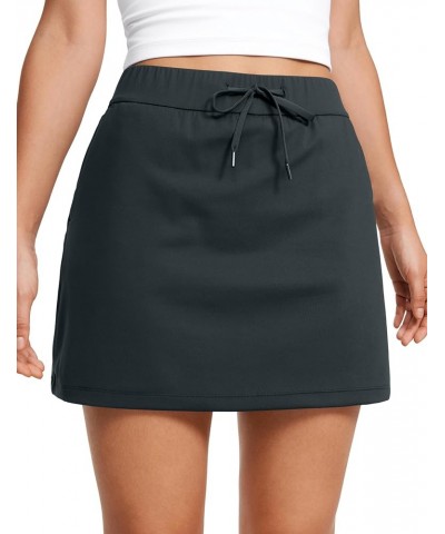 4-Way Stretch Skirts for Women High Waisted Work Casual Golf Tennis Skirt Skorts with 5 Pockets Melanite $18.40 Skorts