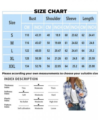 Winter Clothing For Women,2023 Trendy Women Casual Jacket Women'S Jackets Long Sleeve Lightweight Zip Short Print Jacket 1-na...