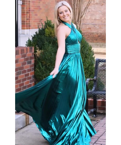 Sparkly Satin Prom Dresses Long with Slit Empire Waist A Line Keyhole Satin Formal Party Dress for Women AG083 Bred $29.99 Dr...