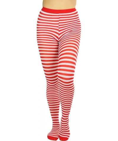 Women's Striped Tights White/Red $8.98 Socks