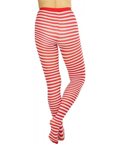 Women's Striped Tights White/Red $8.98 Socks