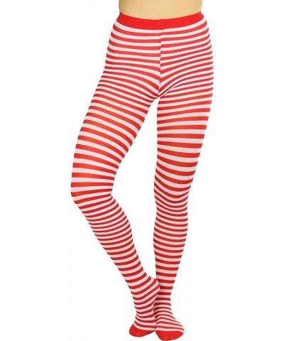 Women's Striped Tights White/Red $8.98 Socks