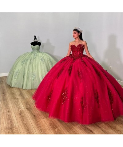 Puffy Tulle Quinceanera Dresses Sweetheart Ball Gowns with Bow Off The Shoulder Sweet 15 16 Dress PF55 Orange $46.19 Dresses