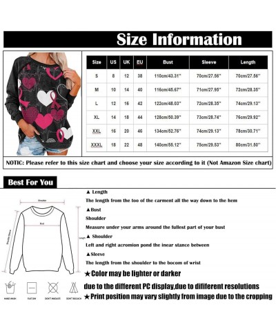 Valentines Shirts For Women,Love Heart Shirt Long Sleeve Oversized Sweatshirt Plus Size Tops Crew Neck Pullover G-wine $9.27 ...