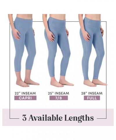 High Waisted Yoga Leggings, Workout Running Activewear Tummy Control Leggings for Women - Capri & Full Length Pants 22" insea...