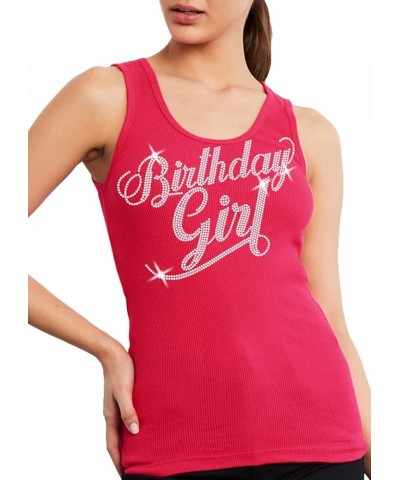 Birthday Shirts for Women - Birthday Girl Shirts for Women - Birthday Gifts for Women Birthday Girl Tank - Flourish Rhineston...