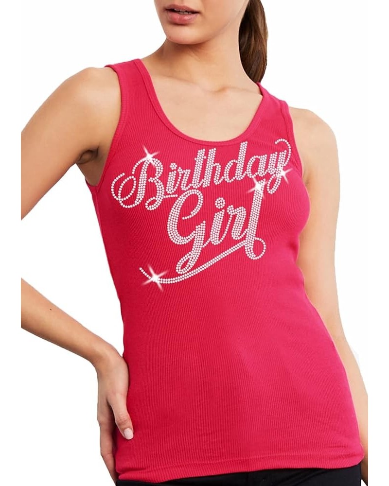 Birthday Shirts for Women - Birthday Girl Shirts for Women - Birthday Gifts for Women Birthday Girl Tank - Flourish Rhineston...