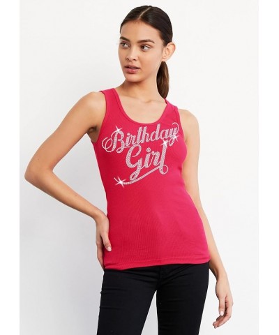 Birthday Shirts for Women - Birthday Girl Shirts for Women - Birthday Gifts for Women Birthday Girl Tank - Flourish Rhineston...