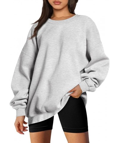 Oversized Sweatshirt for Women Vintage Graphic Fashion Casual Crewneck Long Sleeve Pullover Sweatshirt Tops Shirt A1-gray $6....