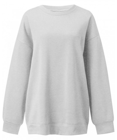 Oversized Sweatshirt for Women Vintage Graphic Fashion Casual Crewneck Long Sleeve Pullover Sweatshirt Tops Shirt A1-gray $6....