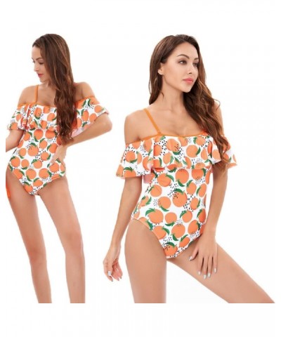 Mommy and Me Swimsuits Family Swimsuits Matching Set Girls Womens One Piece Swimsuits Cover up Swimwear Bathing Suits Orange ...