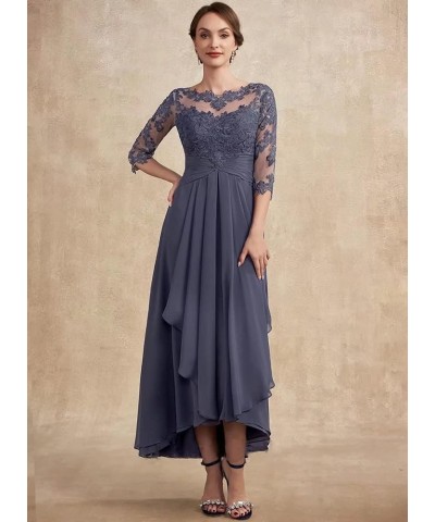 Women Long Floral Lace Chiffon Mother of Bride Dresses A-line Pleated Formal Party Evening Gown Lavender $40.14 Dresses