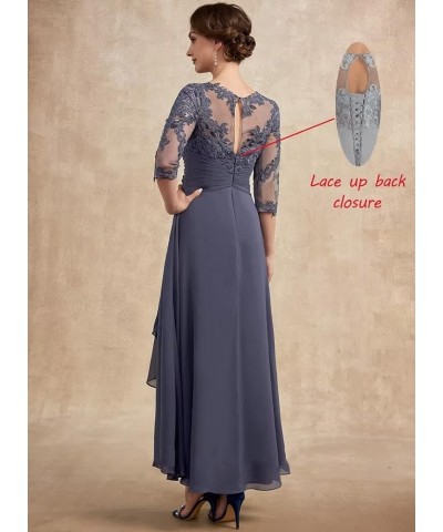 Women Long Floral Lace Chiffon Mother of Bride Dresses A-line Pleated Formal Party Evening Gown Lavender $40.14 Dresses