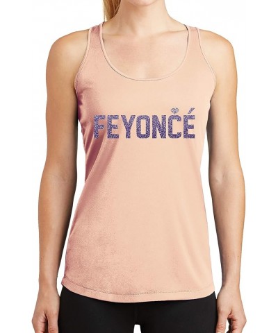 Feyonce Shirts for Womens Fiancee Tees Future Mrs Outfits Engagement Womens Racer Tank - Peach $9.68 T-Shirts