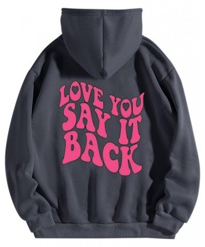 Women Oversize Fleece Hoodie Sweatshirt Long Sleeve Floral Slogan Letter Graphic Print Drop Shoulder Drawstring top X02 $6.23...